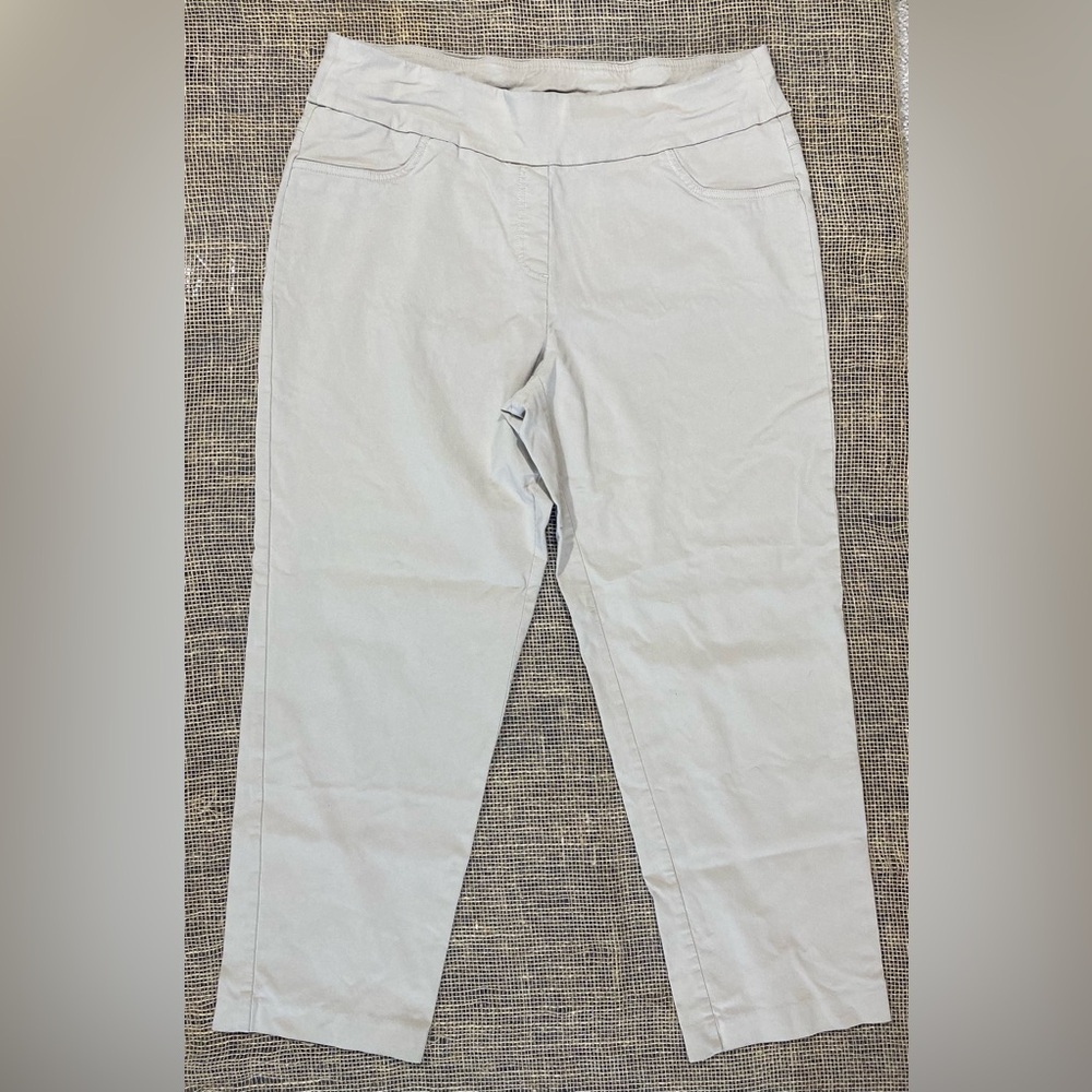 Ruby Rd Pants Size 20W Khaki Pull on Ankle See pictures for measurements